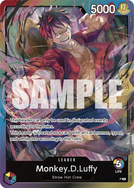 P Monkey D. Luffy Stamp 2nd Anniversary