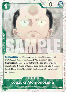 OP01-041 Momonosuke Kozuki (PRB01 Foil Version)