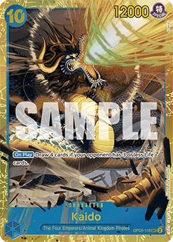OP05-118 Kaido Secrete Rare (PRB01)