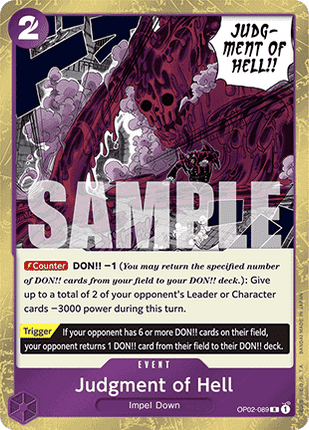 Judgment of Hell (OP02-089) (V.1)