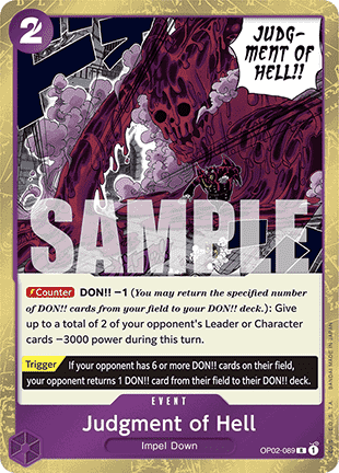 Judgment of Hell (OP02-089) (V.1)