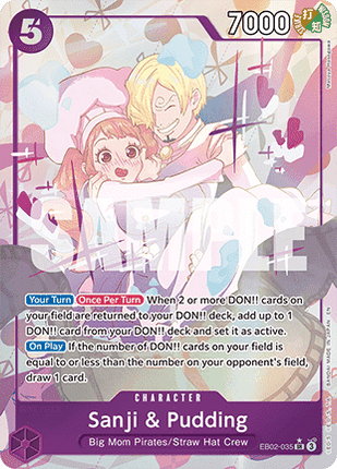 EB02-035 Sanji et Pudding SR Alternative