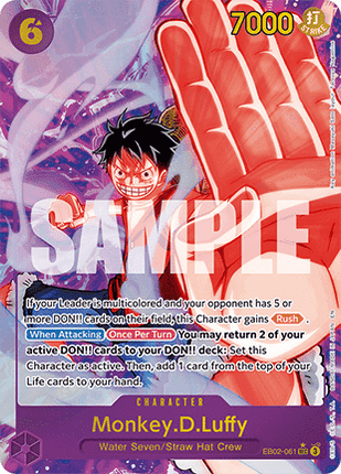 EB02-061 Monkey D. Luffy Secrete Rare Alternative