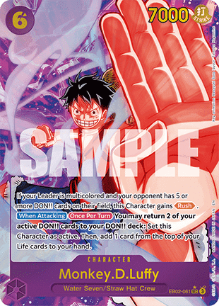 EB02-061 Monkey D. Luffy Secrete Rare Alternative