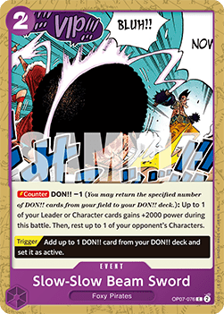 Slow-Slow Beam Sword (OP07-076) (V.1)