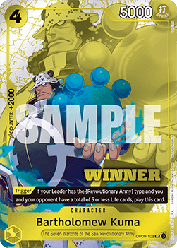 Bartholomew Kuma (OP09-108) Stamp WINNER