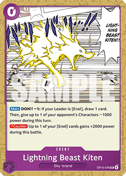 Lightning Beast Kiten (OP15-076)