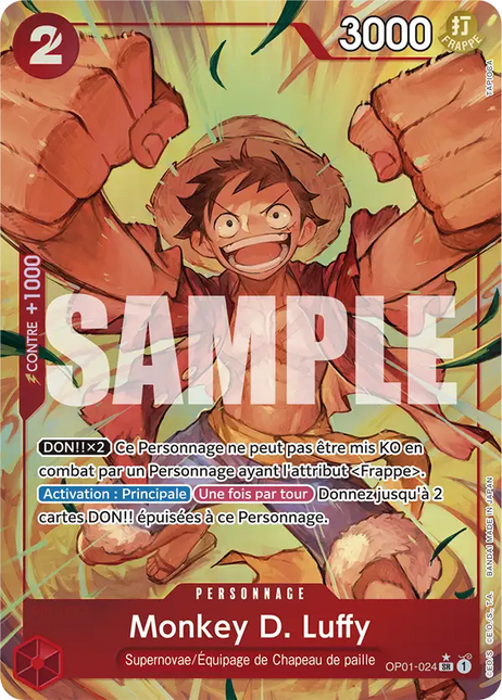 OP01-024 Monkey D. Luffy SR Alternative (PRB01)