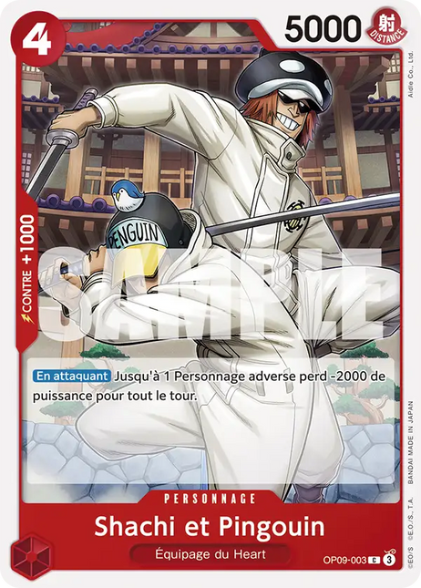 OP09-003 Shachi et Pingouin x4