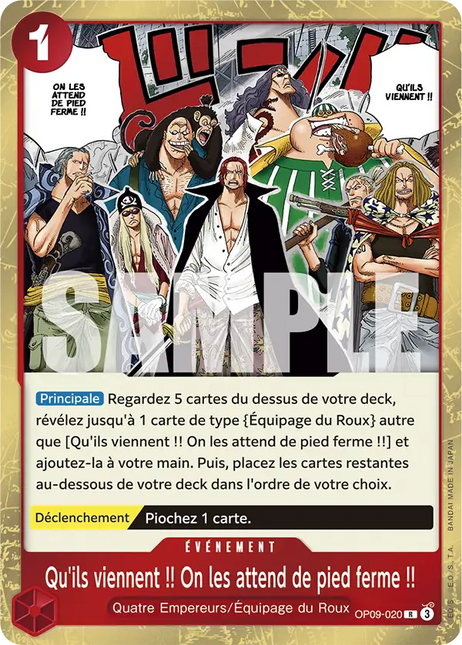OP09-020 Qu'ils viennent !! On les attend de pied ferme !! x4