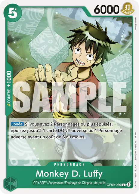 OP09-036 Monkey D. Luffy x4