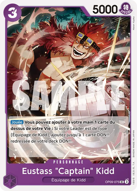 OP09-075 Eustass "Captain" Kidd x4