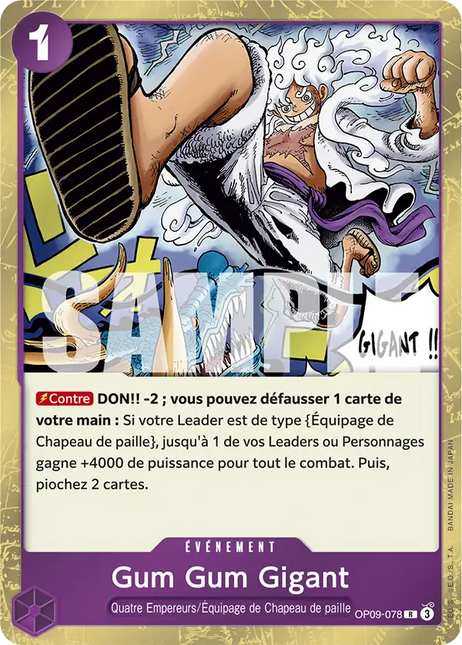 OP09-078 Gum Gum Gigant x4