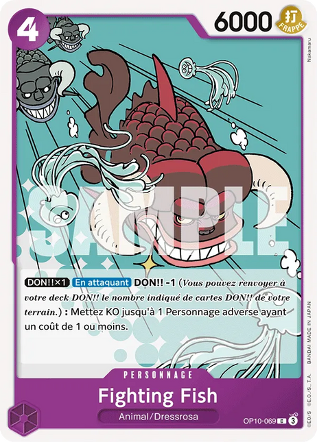 OP10-069 Fighting Fish x4