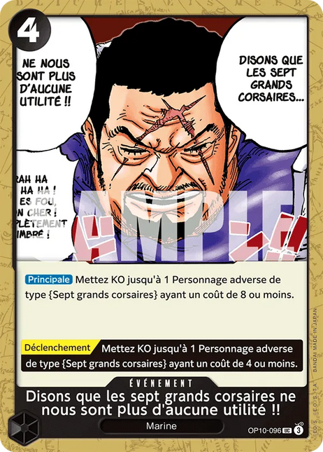 OP10-096 Disons que les sept grands corsaires ne nous sont plus d'aucune utilité !! x4
