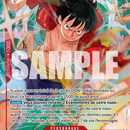 OP12-015 Monkey D. Luffy SR Alternative