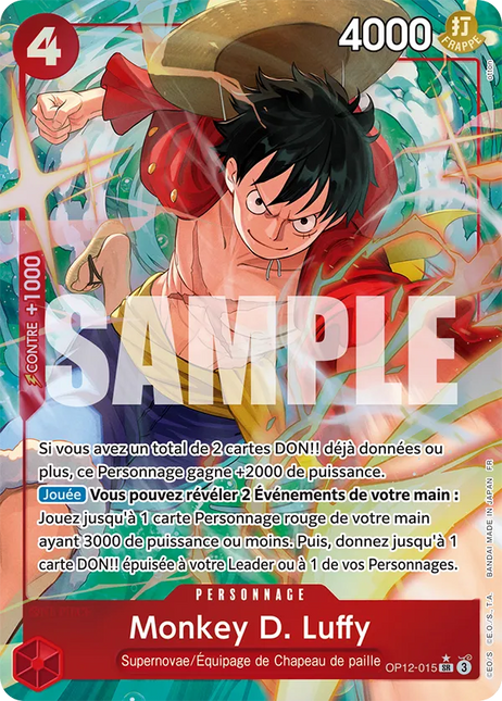 OP12-015 Monkey D. Luffy SR Alternative