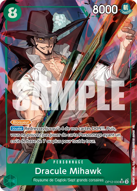 OP12-030 Dracule Mihawk SR Alternative
