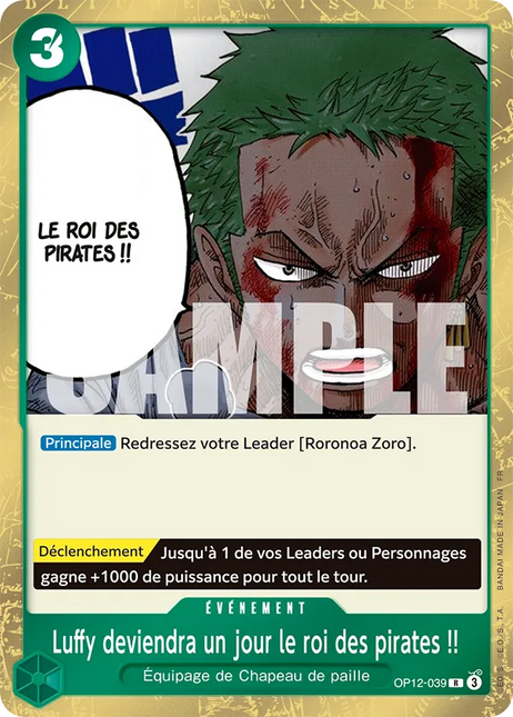 OP12-039 Luffy deviendra un jour le roi des pirates !! x4