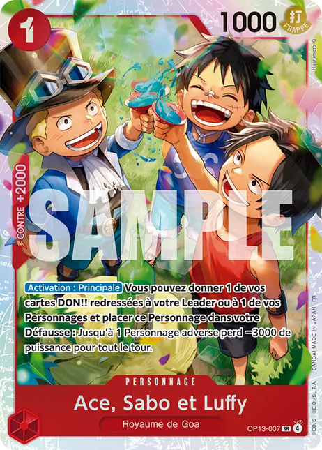 OP13-007 Ace, Sabo et Luffy