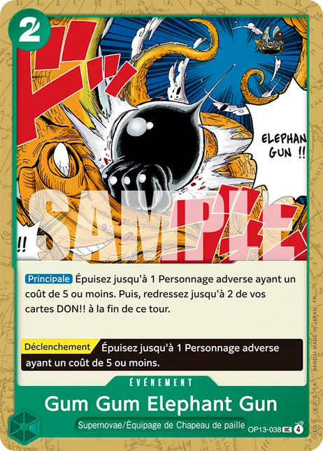OP13-038 Gum Gum Elephant Gun x4