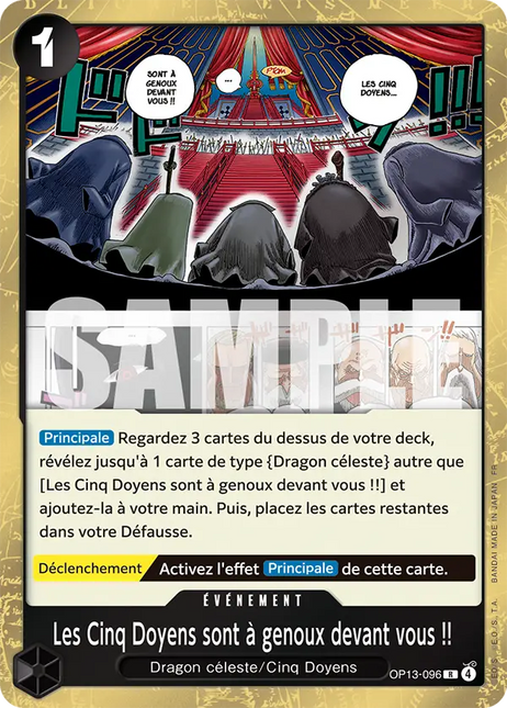 OP13-093 Les Cinq Doyens sont à genoux devant vous !! x4