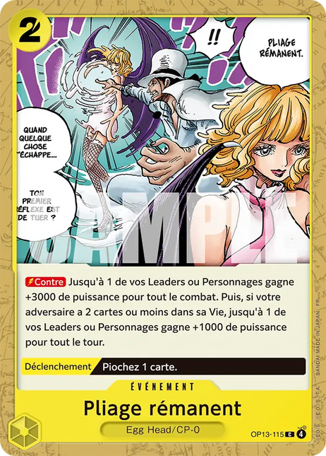 OP13-115 Pliage rémanent x4