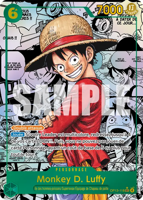 OP13-118 Monkey D. Luffy Secrete Manga