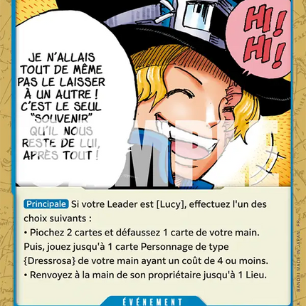 OP15-054 C'est le seul souvenir qu'il nous reste de lui