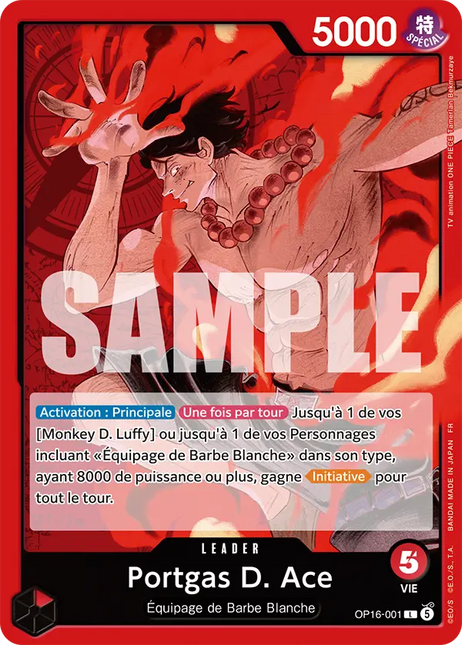 OP16-001 Portgas D. Ace
