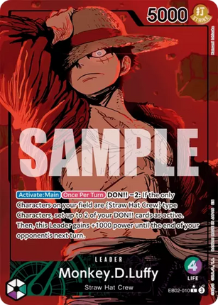 EB02-010 Monkey D.Luffy Leader Alternatif