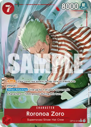 OP14-015 Roronoa Zoro Rare Alternative