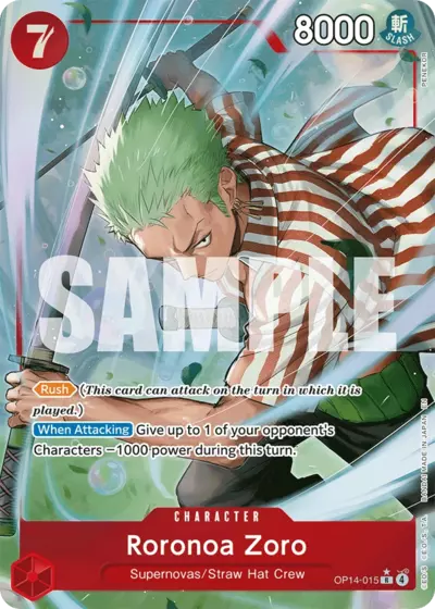 OP14-015 Roronoa Zoro Rare Alternative
