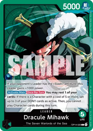 OP14-020 Dracule Mihawk Leader
