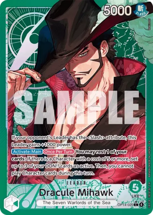 OP14-020 Dracule Mihawk Leader Alternative