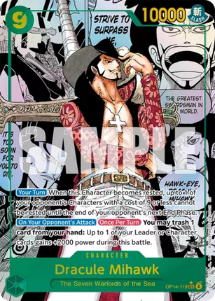OP14-119 Dracule MiHawk Secrete Manga